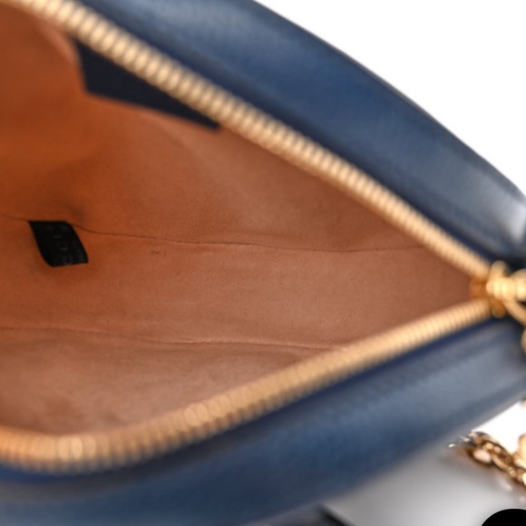 Gucci Ophidia Round Shoulder Bag Blue - Picture 8 of 9